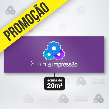 Lona (m²) - Acima de 20m²  RETIRAR NO CAIXA Lona (m²) - Acima de 20m²  RETIRAR NO CAIXA
